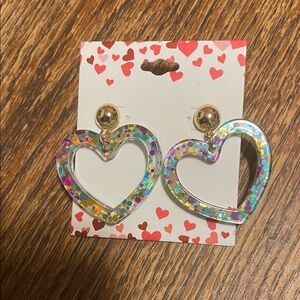Colorful Heart Earrings